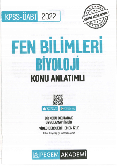 FEN BİLİMLERİ KONU ANLATIMI BİYOLOJİ Vega Efsanesi