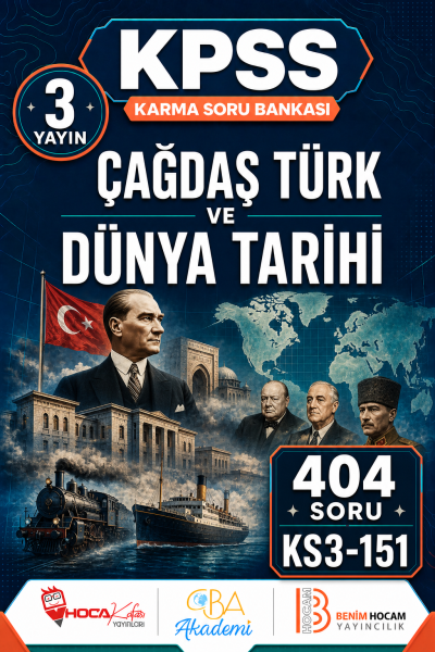 Çağdaş Türk ve Dünya Tarihi 3 Yayın 404 Soru (Benim Hocam - CBA - Hoca Kafası Yayınları) Vega Efsanesi