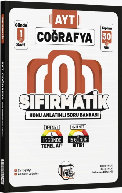 AYT Coğrafya Sıfırmatik Konu Anlatımlı Soru Bankası Ders Platosu Vega Efsanesi
