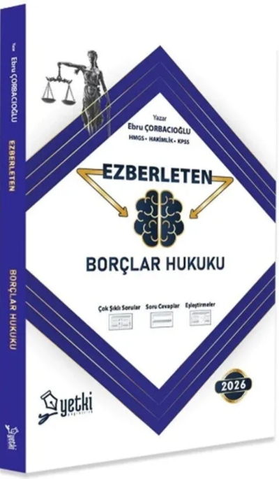 HMGS Hakimlik KPSS A Grubu Borçlar Hukuku Ezberleten Sorular Yetki Yayıncılık
