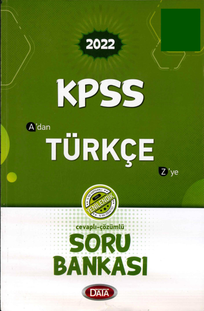 A'DAN Z'YE TÜRKÇE ÇÖZÜMLÜ SORU BANKASI