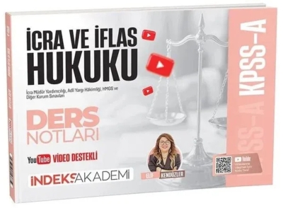 KPSS A Grubu İcra ve İflas Hukuku Video Ders Notları Elif Kendüzler İndeks Akademi Yayıncılık Vega Efsanesi
