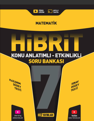 7.Sınıf Matematik HİBRİT Soru Bankası Hız Yayınları