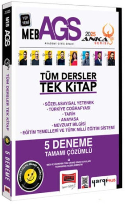 2025 MEB-AGS Tüm Dersler 5 Deneme Çözümlü Tek Kitap Anka Serisi Yargı Yayınları Vega Efsanesi