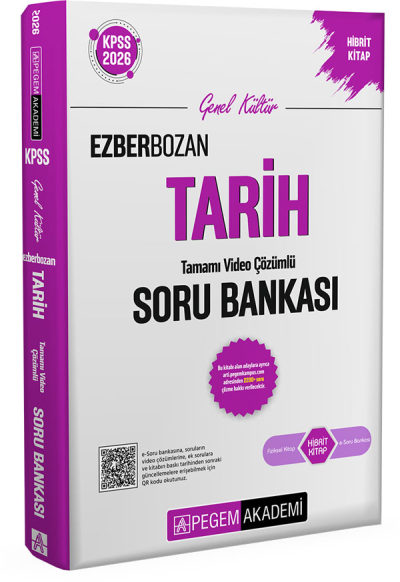 2026 KPSS Genel Yetenek Genel Kültür Ezberbozan Tarih Tamamı Video Çözümlü Soru Bankası Pegem Akademi Yayıncılık Vega Efsanesi