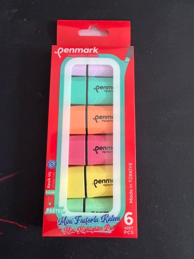 MİNİ FOSFORLU KALEM 6 LI PASTEL PENMARK Vega Efsanesi