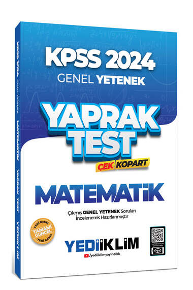 2024 KPSS Matematik Yaprak Test Çek Kopart Vega Efsanesi