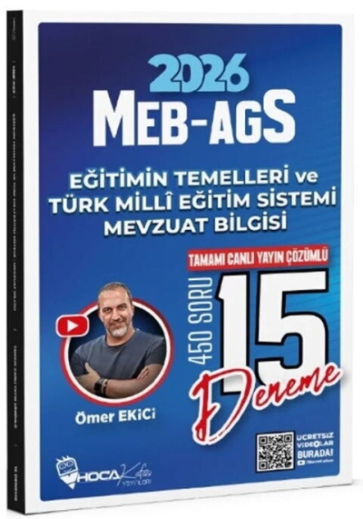 2026 MEB AGS Eğitimin Temelleri ve Türk Milli Eğitim Sistemi Mevzuat Bilgisi 15 Deneme Hoca Kafası Vega Efsanesi
