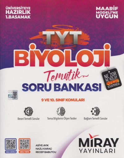 TYT Biyoloji Maarif Model Tematik Soru Bankası Miray Yayınları Vega Efsanesi