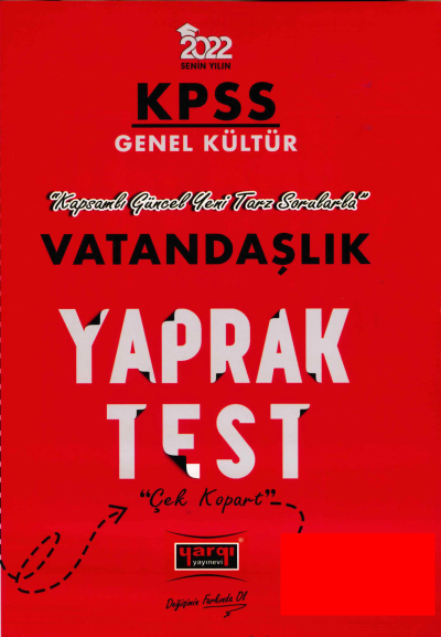 VATANDAŞLIK YAPRAK TEST Vega Efsanesi