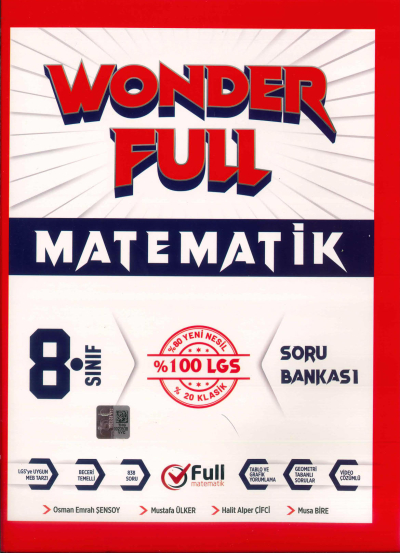 8. Sınıf LGS Wonder Full Matematik Soru Bankası Full Matematik Vega Efsanesi