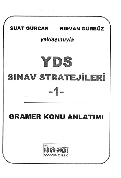 YDS SINAV STRATEJİLERİ 1 GRAMER KONU ANLATIMI 1. KİTAP Vega Efsanesi