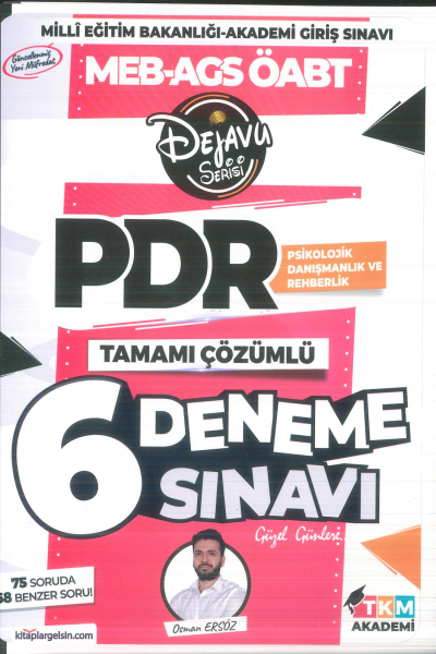 2025 ÖABT Psikolojik Danışmanlık ve Rehberlik DEJAVU 6 Deneme Çözümlü - Osman Avni Ersöz TKM Akademi Vega Efsanesi