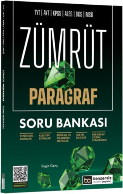 Zümrüt Paragraf Soru Bankası Benzersiz Akademi Yayınları Vega Efsanesi