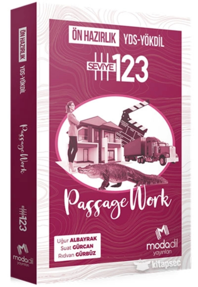 YDS YÖKDİL Passage Work Ön Hazırlık Seviye 1 2 3 Modadil Yayınları Vega Efsanesi
