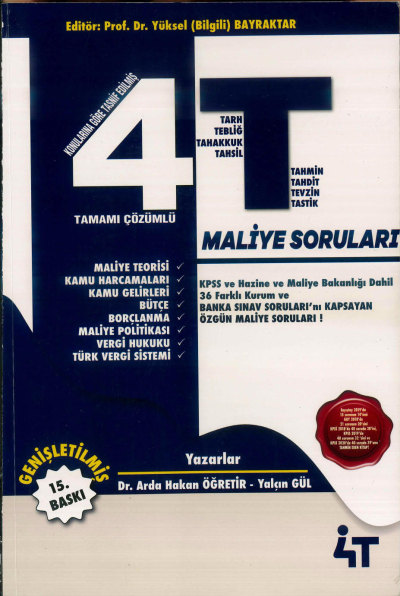 MALİYE SORU BANKASI YÜKSEK BİLGİ TAMAMI ÇÖZÜMLÜ Vega Efsanesi