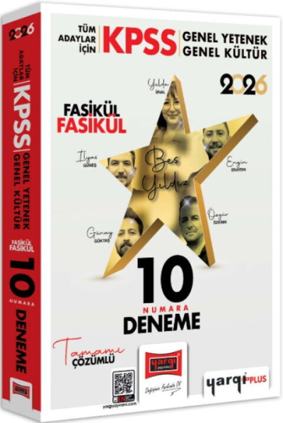 KPSS Tüm Adaylar İçin GK-GY Tüm Dersler Fasikül Fasikül On Numara 5 Yıldız 10 Deneme Yargı Yayınları Vega Efsanesi