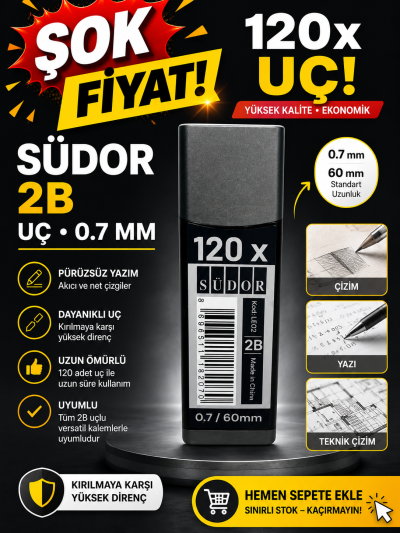120 Li 0.7 Kalem Ucu 2B Südor Vega Efsanesi