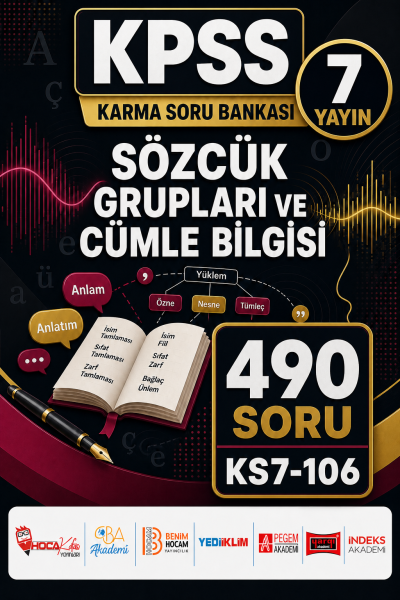 Sözcük Grupları ve Cümle Bilgisi 7 Yayın 490 Soru Vega Efsanesi