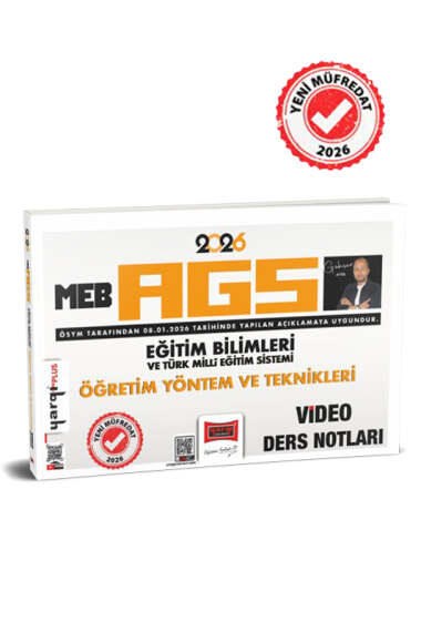 2026 MEB-AGS Eğitim Bilimleri ve Türk Milli Eğitim Sistemi Öğretim Yöntem ve Teknikleri Video Ders Notları Yargı Yayınları Vega Efsanesi