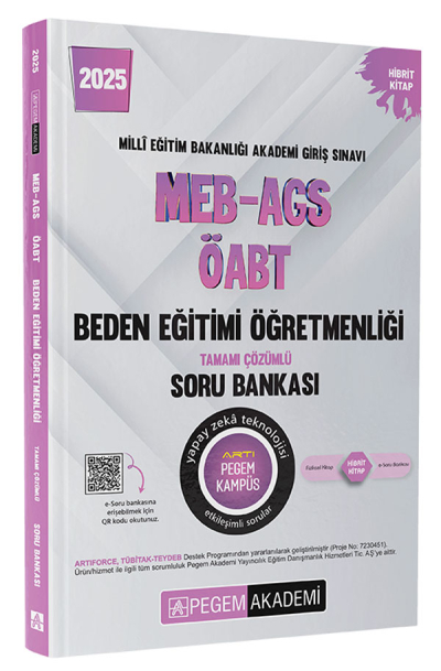 2025 MEB-AGS-ÖABT Beden Eğitimi Tamamı Çözümlü Soru Bankası Pegem Akademi Yayıncılık Vega Efsanesi