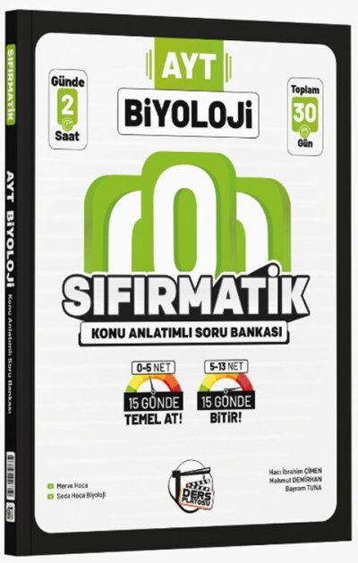 AYT Biyoloji Sıfırmatik Konu Anlatımlı Soru Bankası Ders Platosu Vega Efsanesi