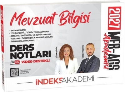 MEB-AGS Akademisi Mevzuat Bilgisi Video Ders Notları İndeks Akademi Yayıncılık