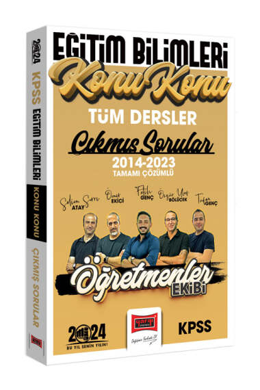 2024 KPSS Eğitim Bilimleri Öğretmenler Ekibi Tüm Dersler Tamamı Çözümlü Son 10 Yıl Konu Konu Çıkmış Sorular (2014-2023) Vega Efsanesi