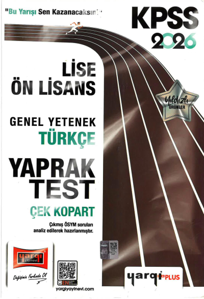 2026 KPSS Lise Ön Lisans Genel Yetenek Türkçe Çek Kopart Yaprak Test Yargı Yayınları Vega Efsanesi