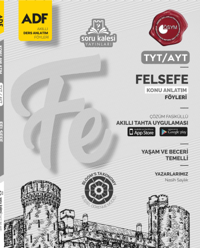 TYT AYT Felsefe Konu Anlatım Föyü Soru Kalesi Yayınları Vega Efsanesi