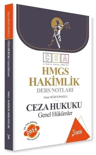 Çıkmış Soru Analizli Ceza Hukuku Genel Hükümler Hakimlik Ders Notları Yetki Yayıncılık Vega Efsanesi