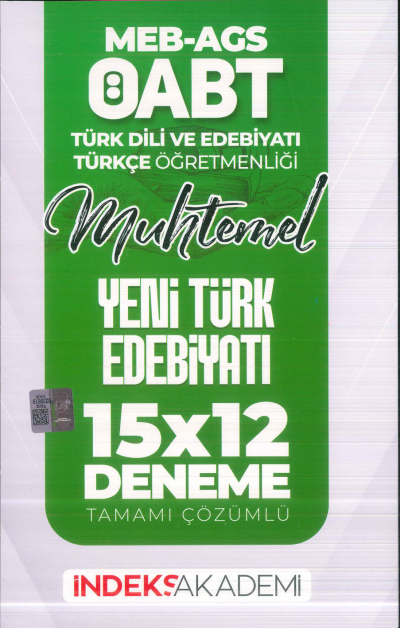 2025 ÖABT MEB-AGS Türk Dili Edebiyatı-Türkçe Yeni Türk Edebiyatı 15x12 Deneme Çözümlü İndeks Akademi Yayıncılık Vega Efsanesi