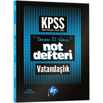 KPSS Vatandaşlık Konu Anlatımlı Not Defteri KR Akademi Vega Efsanesi