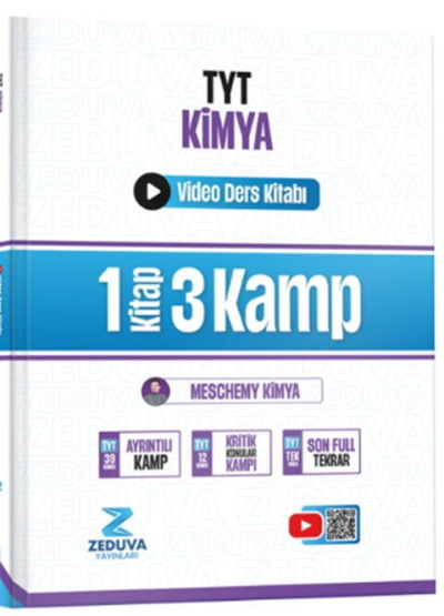 Meschemy Kimya TYT Kimya 1 Kitap 3 Kamp Video Ders Kitabı Zeduva Yayınları Vega Efsanesi