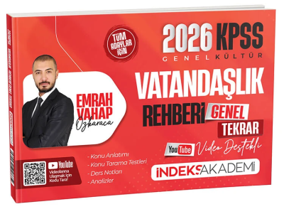 2026 KPSS Vatandaşlık Rehberi Video Destekli Genel Tekrar İndeks Akademi Yayıncılık Vega Efsanesi