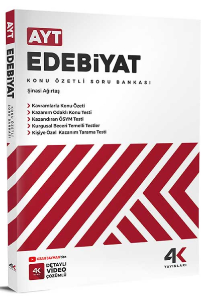 AYT Edebiyat Konu Özetli Soru Bankası 4K Yayınlar Vega Efsanesi