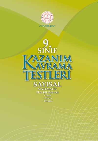 9. Sınıf Kazanım Kavrama Testleri (Sayısal) Vega Efsanesi