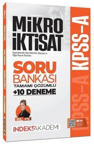 KPSS A Grubu Mikro İktisat Soru Bankası ve 10 Deneme Çözümlü - Bilge Beyaz İndeks Akademi Yayıncılık