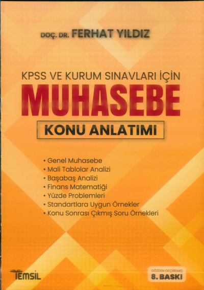 KPSS VE KURUM SINAVLARI İÇİN MUHASEBE KONU ANLATIMLI Vega Efsanesi