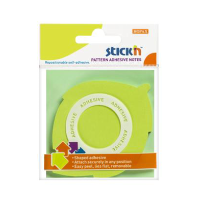 Hopax Stıckn Yapışkanlı Not Kağıdı Yaprak Şekilli 50 YP 70x70 Yeşil Vega Efsanesi