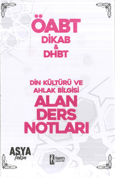 DİN KÜLTÜRÜ VE AHLAK BİLGİSİ ALAN DERS NOTLARI Vega Efsanesi