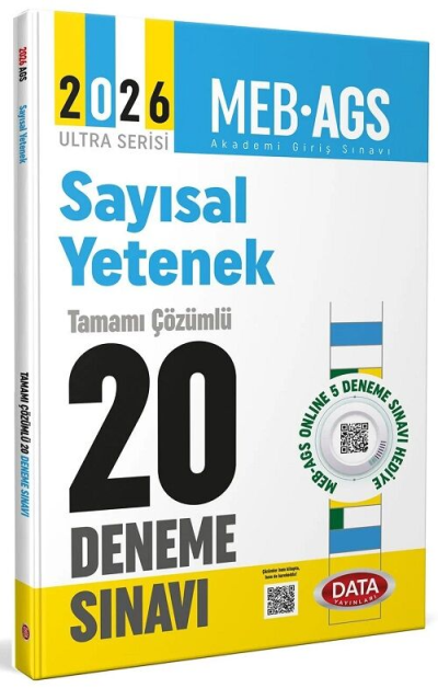 2026 AGS Sayısal Yetenek Tamamı Çözümlü 20 Deneme Sınavı Data Yayınları Vega Efsanesi