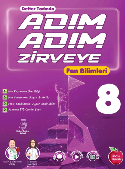 8. Sınıf Adım Adım Zirveye Fen Bilimleri Soru Bankası Newton Yayınları Vega Efsanesi