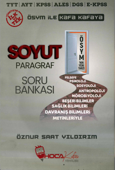 SOYUT PARAGRAF ÖSYM ile KAFA KAFAYA SORU BANKASI ÖZNUR SAAT YILDIRIM Vega Efsanesi