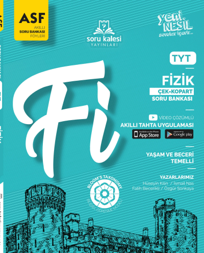 TYT Fizik Çek Kopart Akıllı Soru Bankası Föyü Soru Kalesi Yayınları