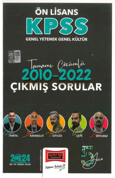 ÖNLİSANS 2010-2022 TAMAMI ÇÖZÜMLÜ ÇIKMIŞ SORULAR Vega Efsanesi