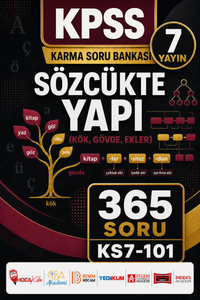 Sözcükte Yapı (Kök, Gövde, Ekler) 7 Yayın 365 Soru Vega Efsanesi