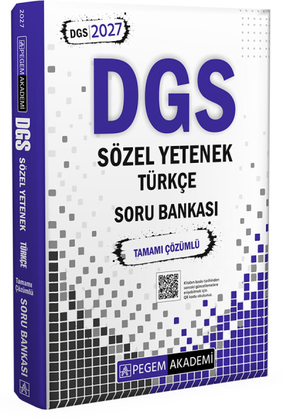 2027 DGS Sözel Yetenek Türkçe Tamamı Çözümlü Soru Bankası Pegem Akademi Vega Efsanesi