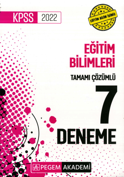 EĞİTİM BİLİMLERİ 7Lİ DENEME ÇÖZÜMLÜ Vega Efsanesi
