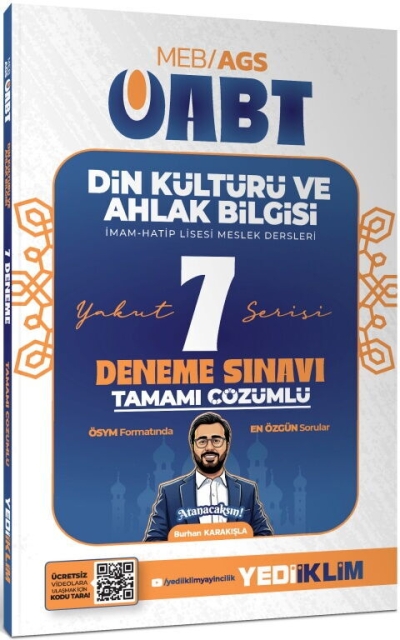 2027 MEB AGS ÖABT Yakut Din Kültürü Ve Ahlak Bilgisi Tamamı Çözümlü 7 Deneme Yediiklim Yayınları Vega Efsanesi